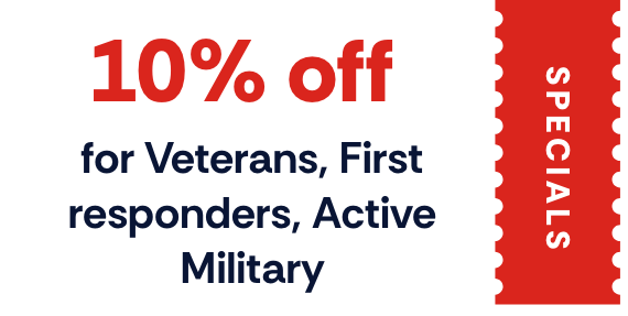10% off for veterans